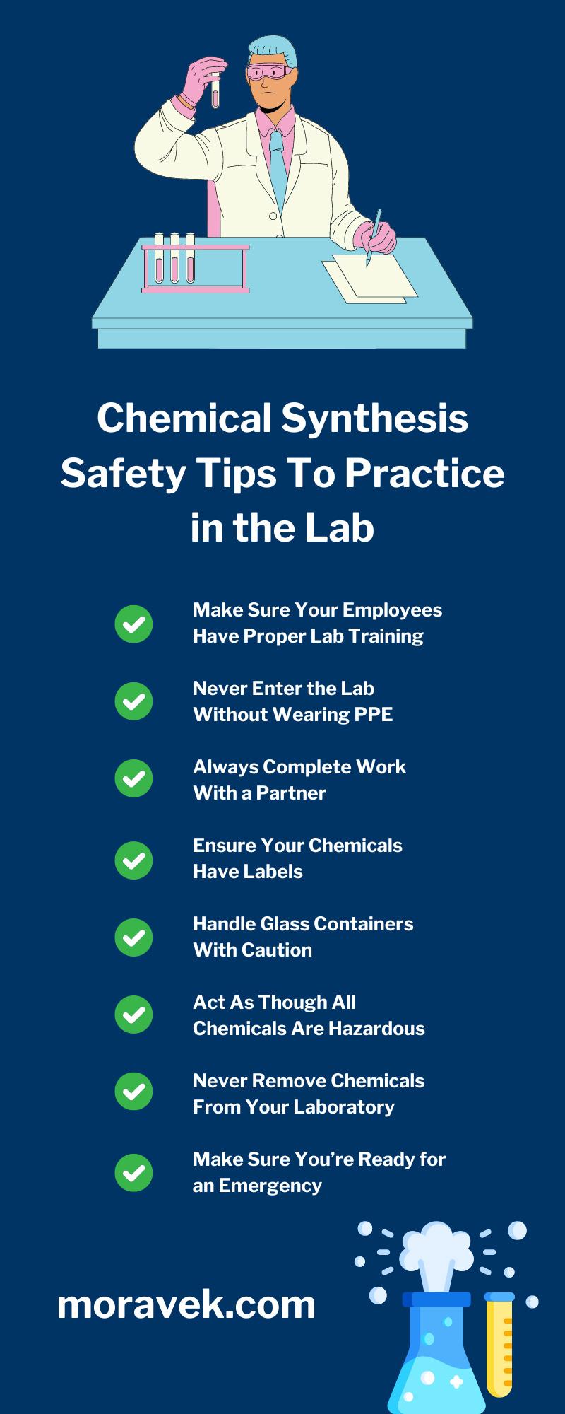 Chemical Synthesis Safety Tips To Practice in the Lab
